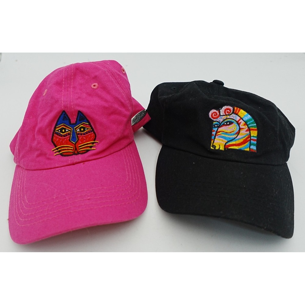 Laurel Burch - Feline Garden Embroidered Ball Cap & HORSE - LOT OF 2